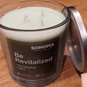 Sonoma BE REVITALIZED / Eucalyptus + Mint Candle / 3-WICK / 14oz.